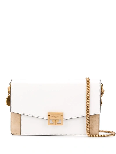 Givenchy Gv3 Wallet On Chain In White ,neutral