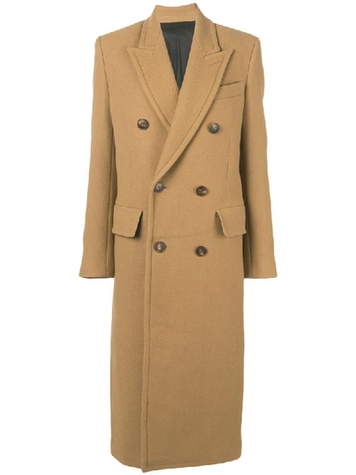 Ami Alexandre Mattiussi Long Lined Coat In Neutrals