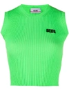 Gcds Pullover Mit Logo-patch In Green