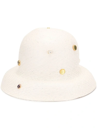 Celine Cannes Structured Hat In Neutrals