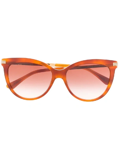 Jimmy Choo Axellegs Cat-eye Sunglasses In Brown