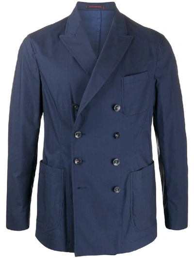 The Gigi Double Breasted Blazer In Black