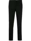 Ermanno Scervino Slim-fit Mid-rise Trousers In Black