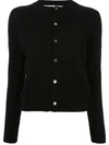 COMME DES GARÇONS PLAY KNITTED BUTTONED CARDIGAN