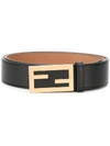 Fendi Baguette Buckle Belt In Black