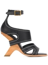 Alexander Mcqueen No. 13 Sandals In Black