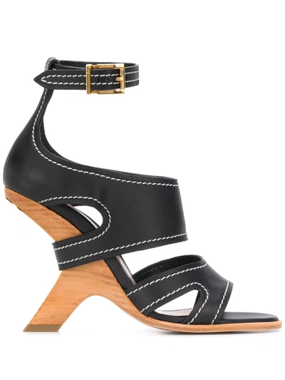 Alexander Mcqueen No. 13 Sandals In Black