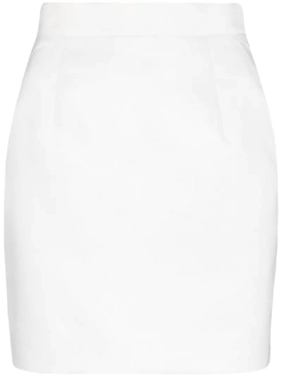 Materiel Fitted Mini Skirt In White