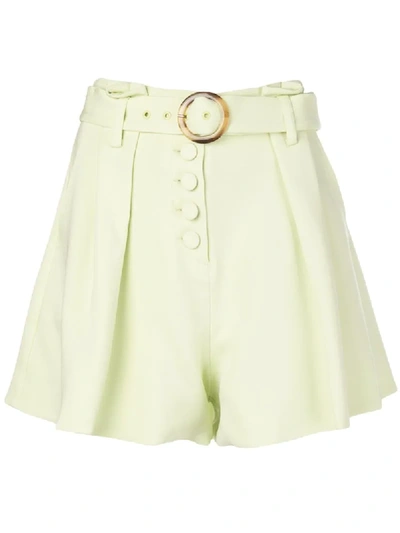 Simkhai Wide Leg Shorts In Green