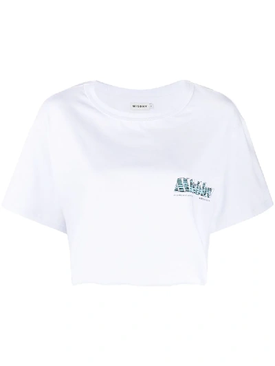 Misbhv Chest Logo T-shirt In White