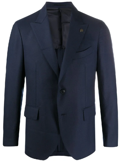 Gabriele Pasini Fitted Single Breasted Blazer In Blue