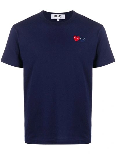 COMME DES GARÇONS PLAY HEART PATCH SHORT SLEEVE T-SHIRT