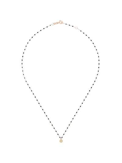 Gigi Clozeau 18k Rose Gold 42 Cm Beaded Diamond Necklace