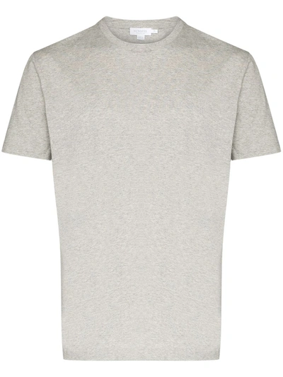 Sunspel Riviera Cotton T-shirt In Gray