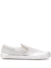 MAISON MARGIELA METALLIC SLIP-ON SNEAKERS