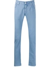 JACOB COHEN STRAIGHT-LEG CHINO TROUSERS