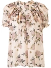 Macgraw Migration Floral Top In Neutrals