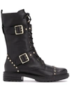 KURT GEIGER STUDDED BIKER BOOTS