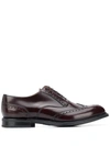 Church's Berlin Burgundy Polishbinder Oxford Lace-up In Red