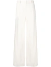 OFF-WHITE HIGH WAISTED LOOSE TROUSERS