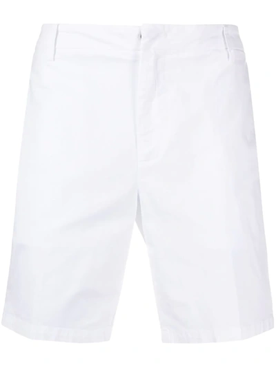 Dondup Manheim Straight-leg Bermuda Shorts In White