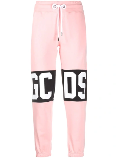 Gcds Pink Logo Bands Jumpsuit Pants