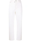 R13 HIGH RISE CROPPED JEANS
