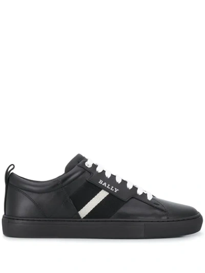 Bally Moony Logo-embellished Low-top Sneakers In Black