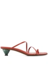 NEOUS AXIS ASYMMETRIC SANDALS