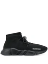BALENCIAGA SPEED LACE-UP KNITTED SNEAKERS