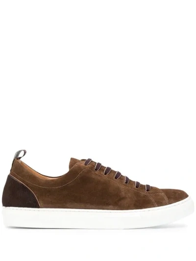 Jacob Cohen Snakers Suede Pony In Brown