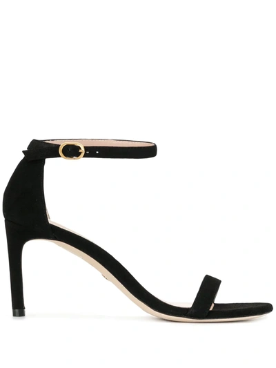 Stuart Weitzman Stiletto Sandals In Black