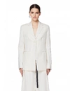 THE ROW IVORY SILK & LINEN KIRO JACKET,4902W1632/IVORY