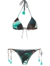 Lygia & Nanny Maya Printed Bikini Set In Blue