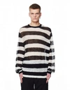 ANN DEMEULEMEESTER BLACK & WHITE WOOL EGIL jumper,2001-4006-258-097