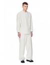 JIL SANDER TEXTURED ECRU COTTON pyjamas,JPUQ610705/MQ240700/107