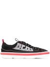 Gcds Logo Low-top Sneakers In Black