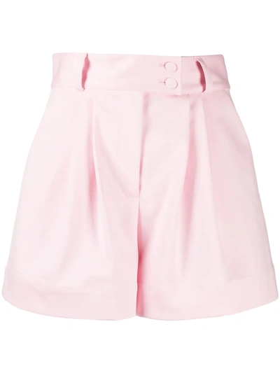 Styland High-waist Flared Tailored Shorts In Pink