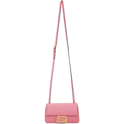 Fendi Pink Mini Baguette Wallet Bag In F082f Pink