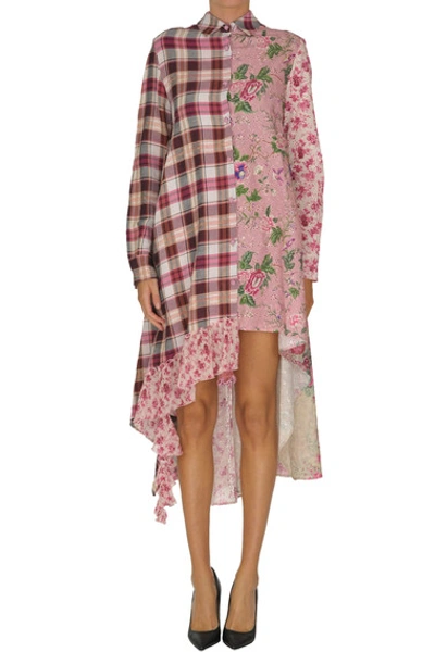 Anjuna Printed Shirt Dress In Light Pink