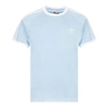 Adidas Originals T-shirt With 3 Stripes In Light Blue