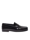TOD'S TOD'S LEATHER LOAFERS IN BLACK,XXM17C00010AKTB999