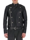 BALMAIN BALMAIN BUTTON EMBELLISHED BIKER JACKET