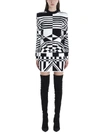 BALMAIN BALMAIN PRINTED JACQUARD DRESS