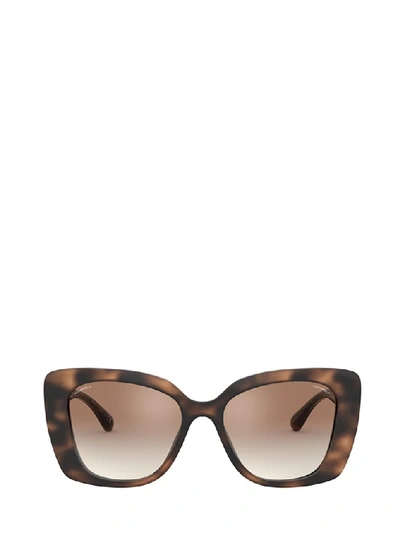 Pre-owned Chanel Square Frame Sunglasses In Brown