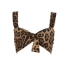 DOLCE & GABBANA DOLCE & GABBANA ANIMAL PRINT CROPPED TOP