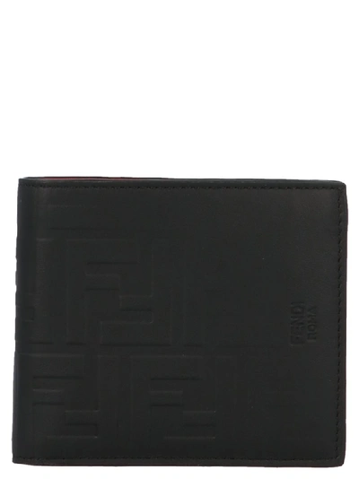Fendi Ff Wallet In Black