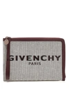 GIVENCHY GIVENCHY LOGO EMBROIDERED CLUTCH BAG