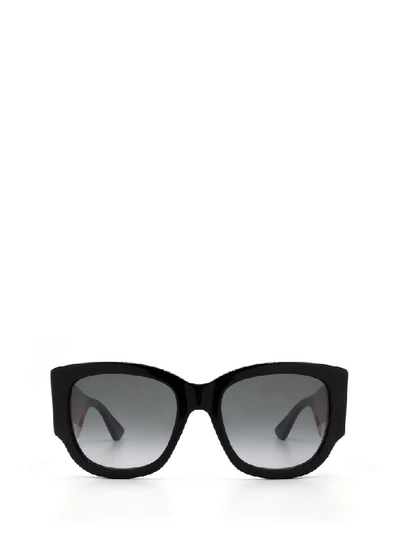 Gucci Eyewear Logo Sunglasses In Multi