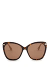 GUCCI GUCCI EYEWEAR OVERSIZED FRAME SUNGLASSES